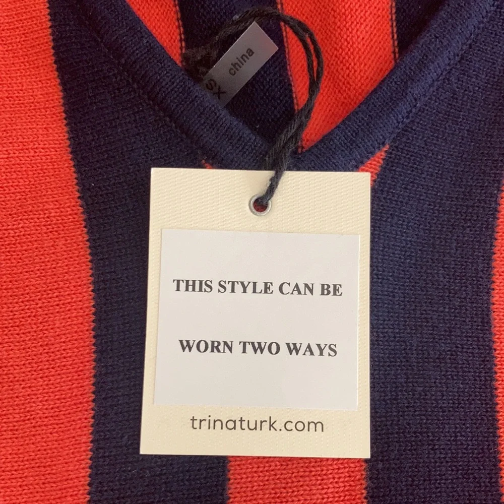 NWT Trina Turk Two Way Knit Dress Women’s XS_7